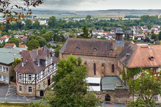 View of Ursuline abbey in Fritzlar, Germany