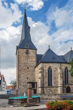 Melsungen Evangelical City Church is the oldest existing building in the city, Germany