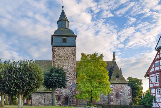 Medieval church in the small ancient town Trendelburg, Germany