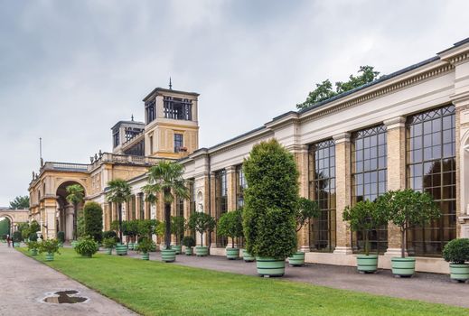 Building of Orangery Palace, with its 300 meter long front, was built in the style of the Italian Renaissance, Potsdam, Germany