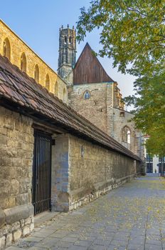 The ruins of the former Franciscan monastery Barfusser Church, Erfurt, Germany