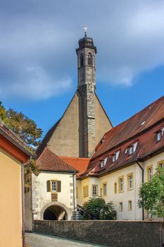 Catholic parish church of St. Johannis in Rothenburg ob der Tauber, Bavaria, Germany