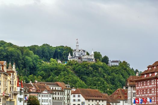 Chateau Gutsch is a historic chateau on the hill in Lucerne, Switzerland