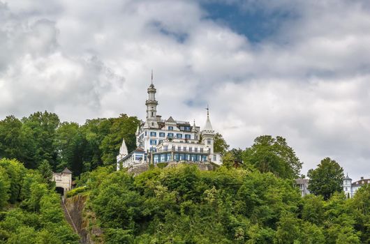 Chateau Gutsch is a historic chateau on the hill in Lucerne, Switzerland