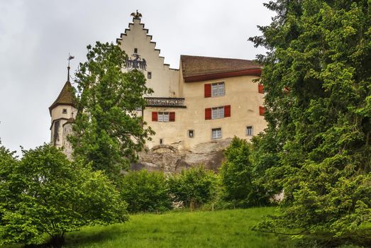 Lenzburg Castle is a castle located above the old part of the town of Lenzburg in the Canton of Aargau, Switzerland.