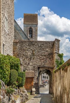 Gate to St. John's Church in Rapperswil, Switzerland 