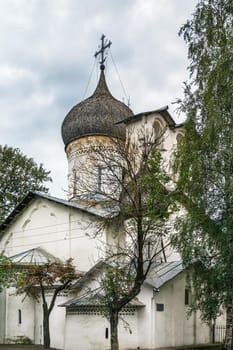 Church of St.Nicholas on the Usokha was built in 1536 in Pskov city center, Russia