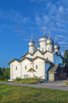 Church of Boris and Gleb in Plotnickom was build in 1536 in Veliky Novgorod, Russia