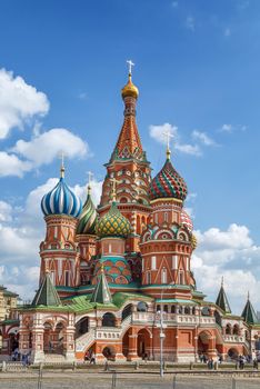 Cathedral of Vasily the Blessed commonly known as Saint Basil's Cathedral, is a Christian church in Red Square in Moscow, Russia