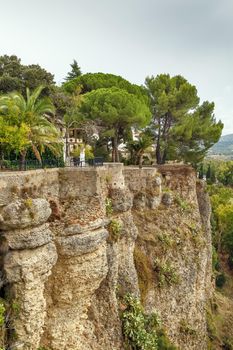 View of Rock in Ronda city, Spain