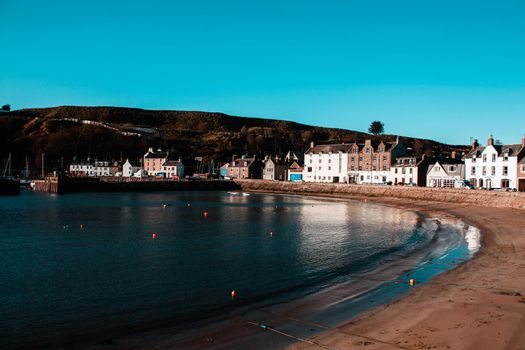 The beautiful City Stonehaven in Scotland, United Kingdom
