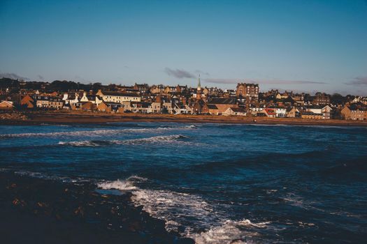 The beautiful City Stonehaven in Scotland, United Kingdom
