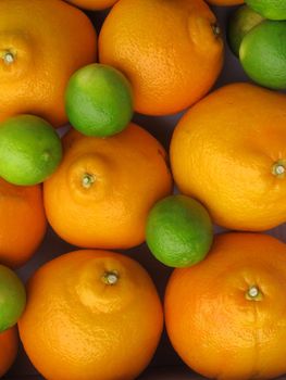 Orange & Lemon fruit closeup collection