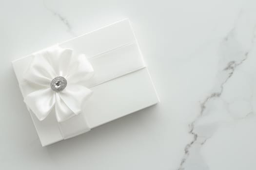 Romantic celebration, lifestyle and holiday present concept - Luxury wedding gifts on marble