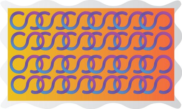 combination of chain rings on abstract background