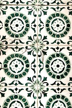 Colorful tiles of Lisbon, Portugal
