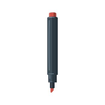 Red marker icon in cartoon style on a white background