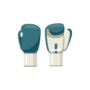 Boxing gloves icon in cartoon style on a white background