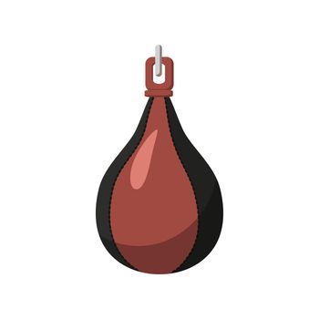 Boxer pear icon in cartoon style on a white background