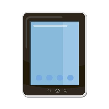 Tablet icon in cartoon style isolated on white background