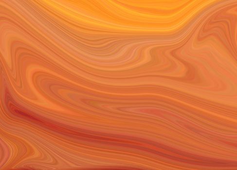Abstract orange paint background. Acrylic texture with marble pattern