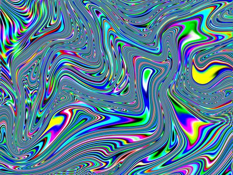 Fluid flow abstract vibrant rainbow background