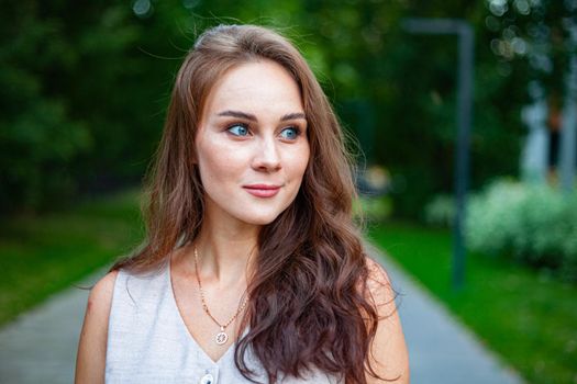 Emotions of young beautiful women. Portrait.