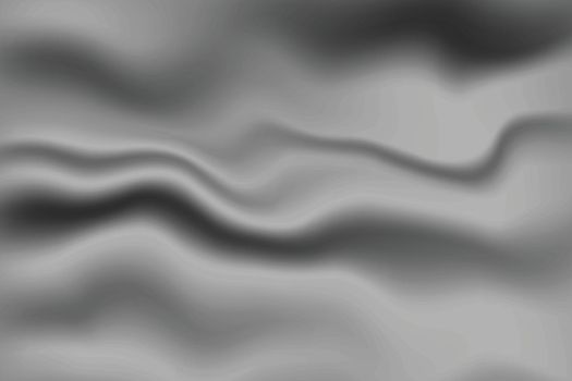 Silk grey background. Abstract vector pattern with copy space. Liquid wave texture, smooth drapery wallpaper. Wedding fabric, satin. Wavy design for banner, card, postcard, backdrop.