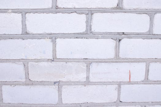 Old white brick wall. Close-up. Horizontal view. abstract Background. brick wall structure. Template design for web banners. Texture