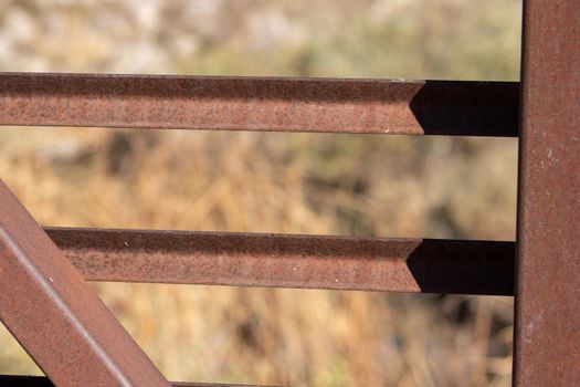 Close up of a bridge railing background . High quality photo