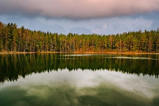 Small lake in Lagale. Aglona district, Latvia