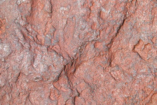 Rough natural oxidized magnetite iron ore face surface, South Africa