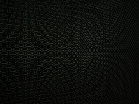 Car ventilation grille background or texture. Wavy Pattern, Metallic black Aluminium Material and Reflections. 3d rendering, 3d illustration