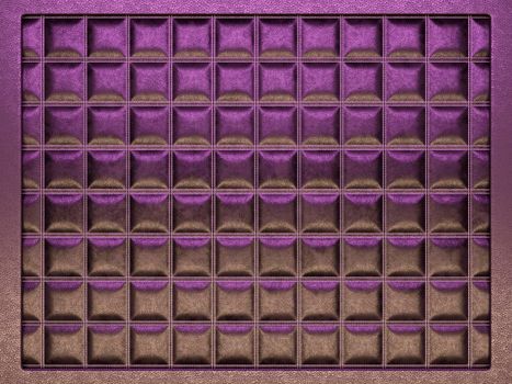 Leather stitched texture or background purple and brown with bumps. 3d render, 3d illustration