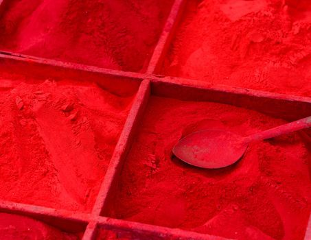 Red powder for sale in Kathmandu, Nepal
