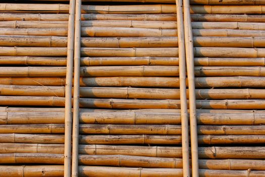 Bamboo wall for a background