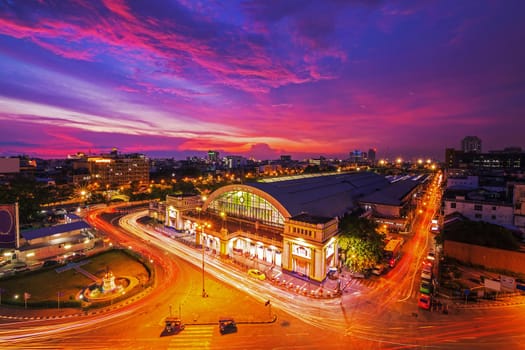 Bangkok Railway Station at Night