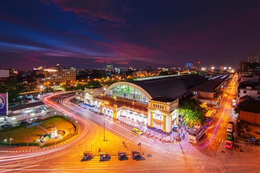 Bangkok Railway Station at Night