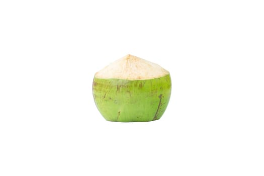 Freshness coconut isolated on white background.