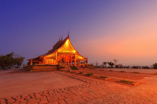 Sirindhorn Wararam Phu Prao Temple (Wat Phu Prao)in Ubon Ratchathani province, Thailand.