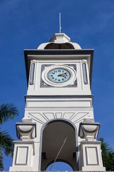Clock tower in Ahuachapan. Ahuachapan, Ahuachapan , El Salvador.