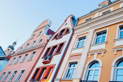 Colorful architecture of Riga old town. Riga, Latvia