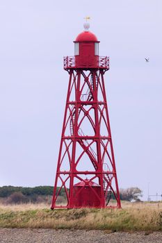 Den Oever Lighthouse. Den Oever, North Holland, Netherlands