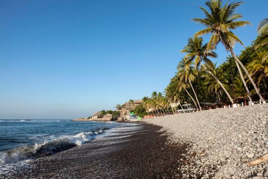 El Tunco Beach in Salvador. El Tunco, El Salvador.