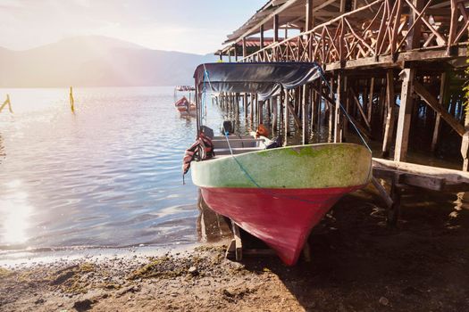 Lake Coatepeque in El Salvador. Santa Ana, El Salvador.