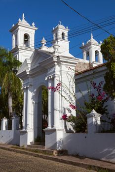 Santa Lucia Church in Suchitoto. Suchitoto, Cuscatlan, El Salvador.