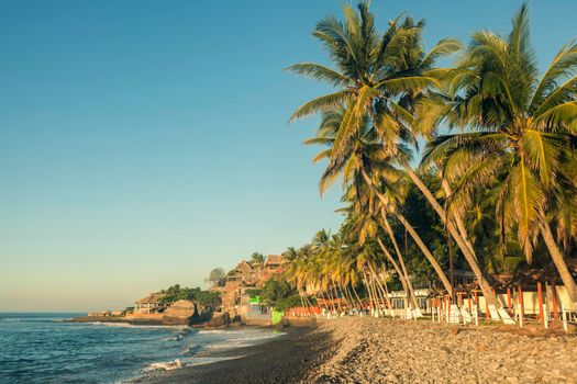 El Tunco Beach in Salvador. El Tunco, El Salvador.