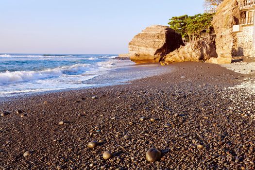 El Tunco Beach in El Salvador. El Tunco, El Salvador.
