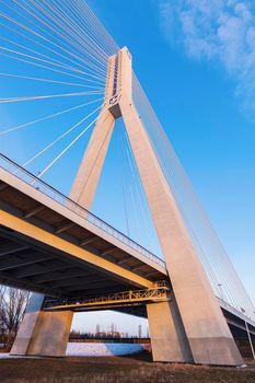 Mazowiecki Bridge in Rzeszow. Rzeszow, Podkarpackie, Poland.