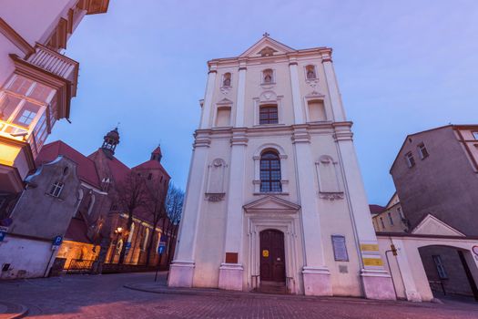 Basilica of St. Nicholas and St. Franciszek Ksawery Church in Grudziadz. Grudziadz, Kuyavian-Pomeranian Voivodeship, Poland.